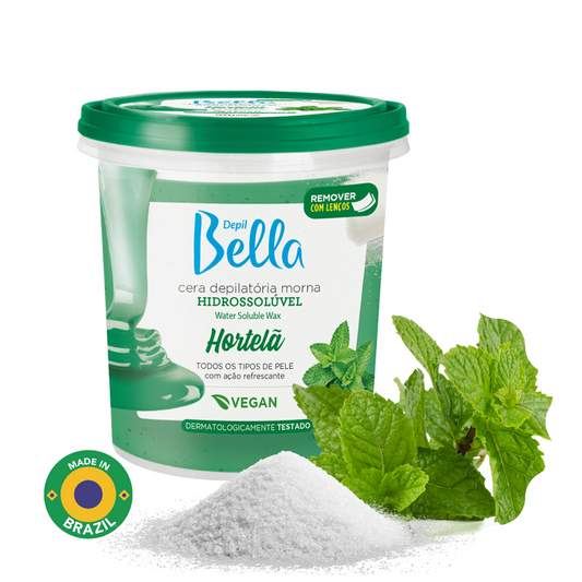 Depil Bella Full Body Sugar Wax Mint, Hair Remover, Vegan - 1300g