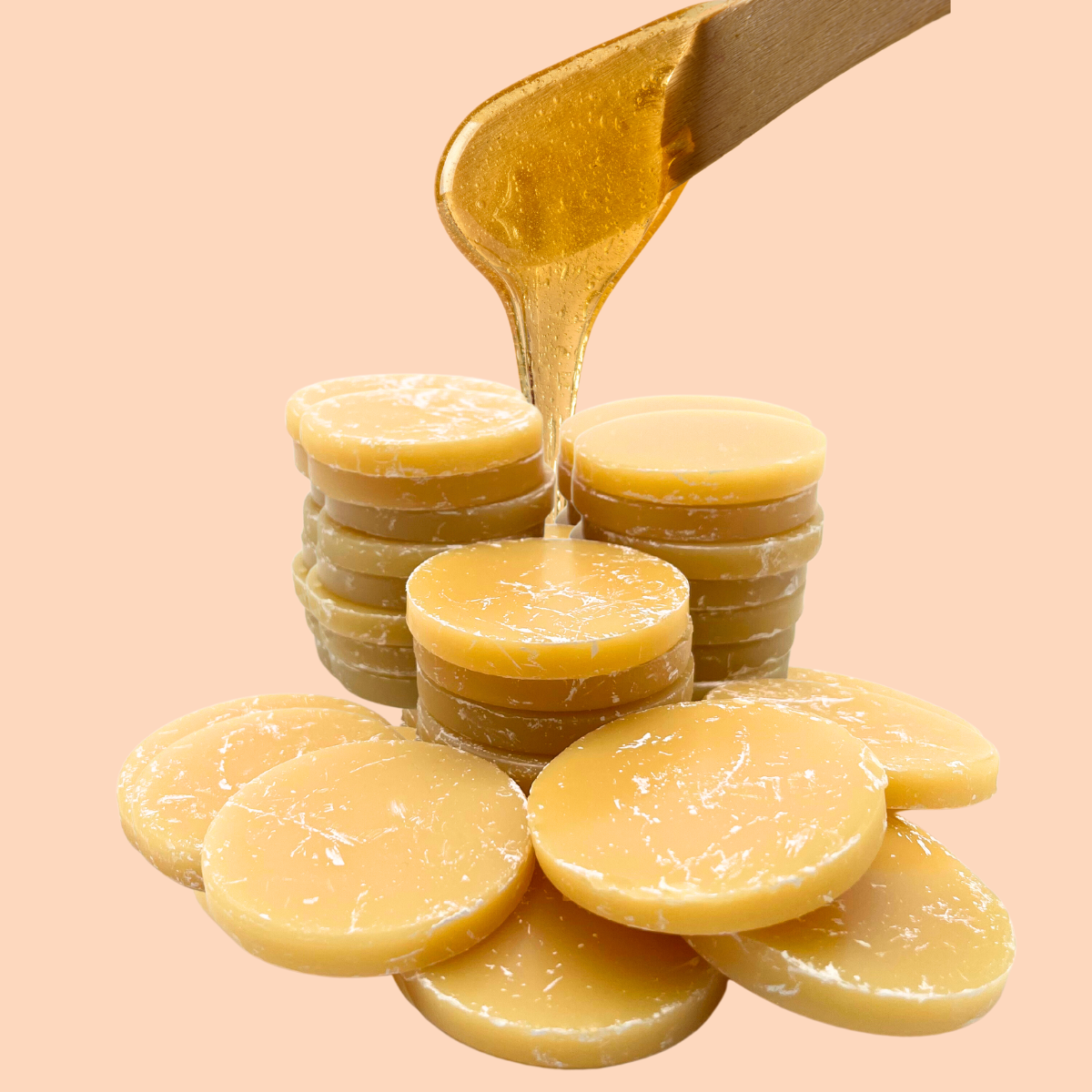 Depilcompany Hard Wax Honey – Professional High-Yield Hard Wax, 2.2 lbs (1 UND)
