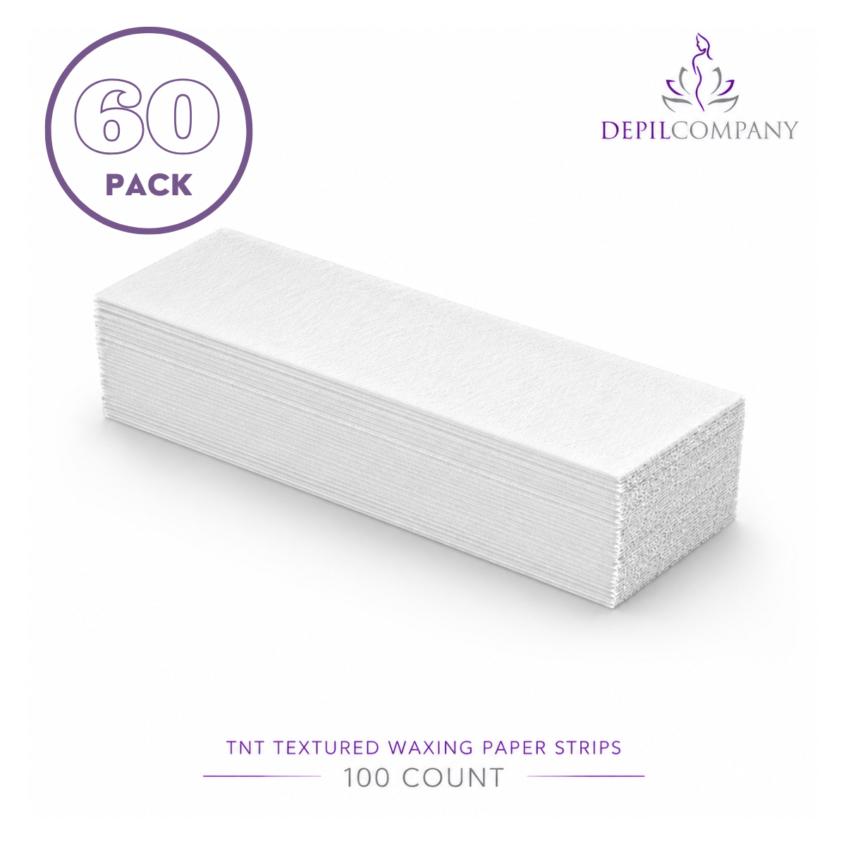 Depilcompany TNT Perforated Waxing Paper Strips – 100 Strips per Pack