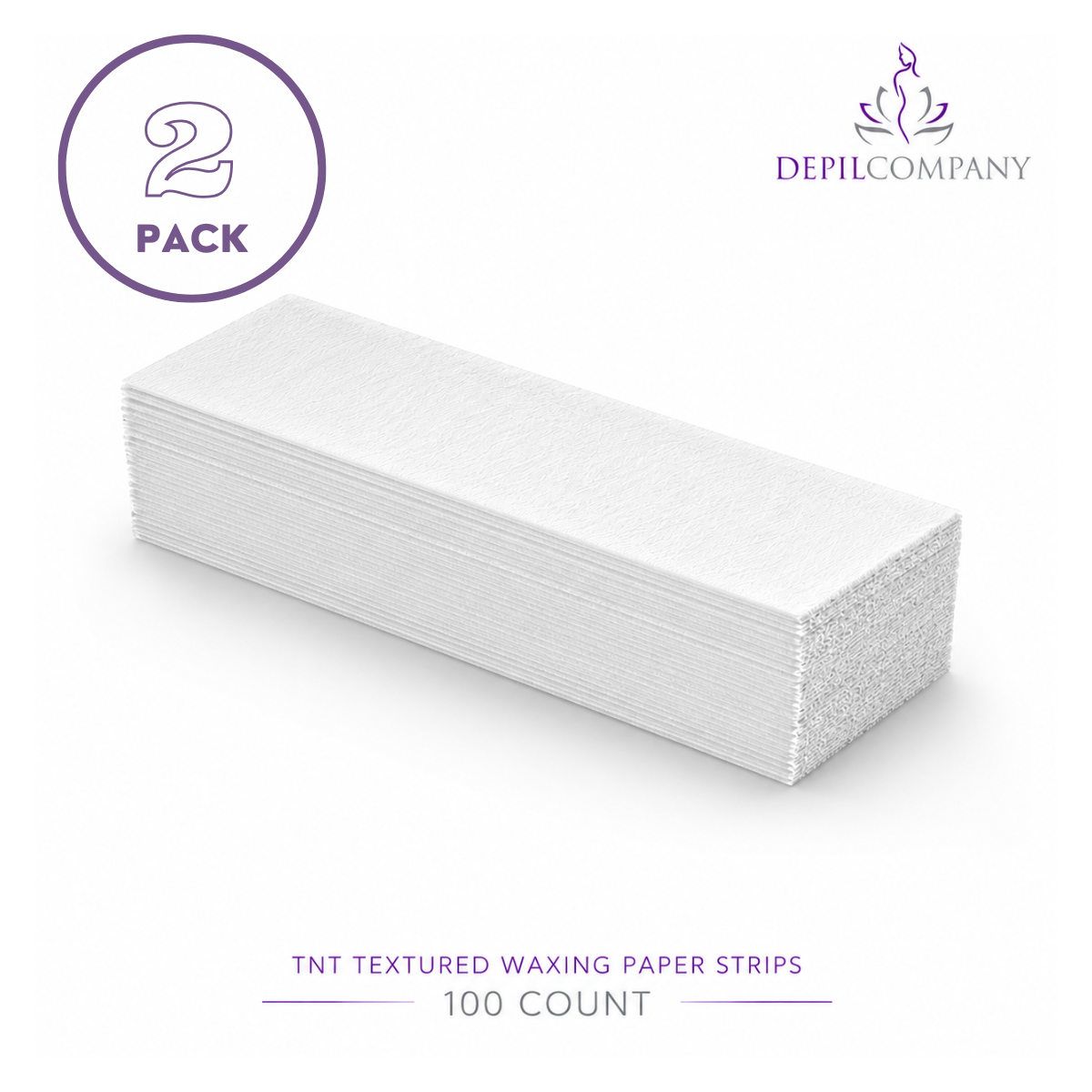 Depilcompany TNT Perforated Waxing Paper Strips – 100 Strips per Pack