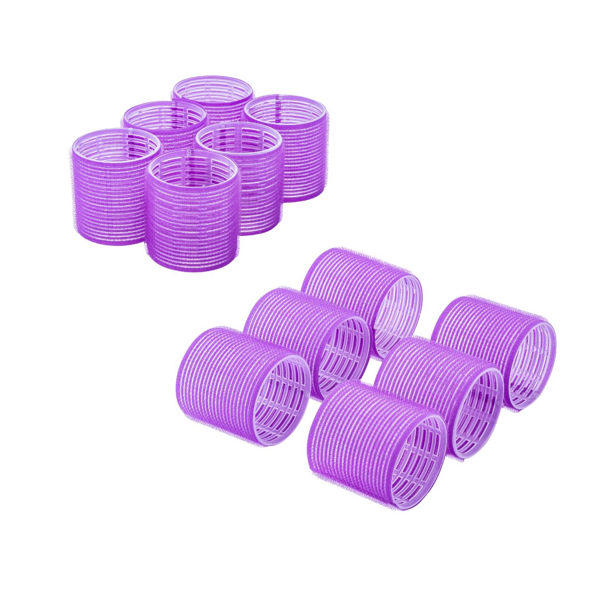 Dompel Hair Rollers 24 Pack - Self Grip Rollers for Hair - Salon Hair Curlers Set for Long, Medium, Short Hair – Big Hair Rollers for Styling and Extra Volume 2 Size (12 Large - 12 Jumbo)-HAIR STYLIST-DOMPEL