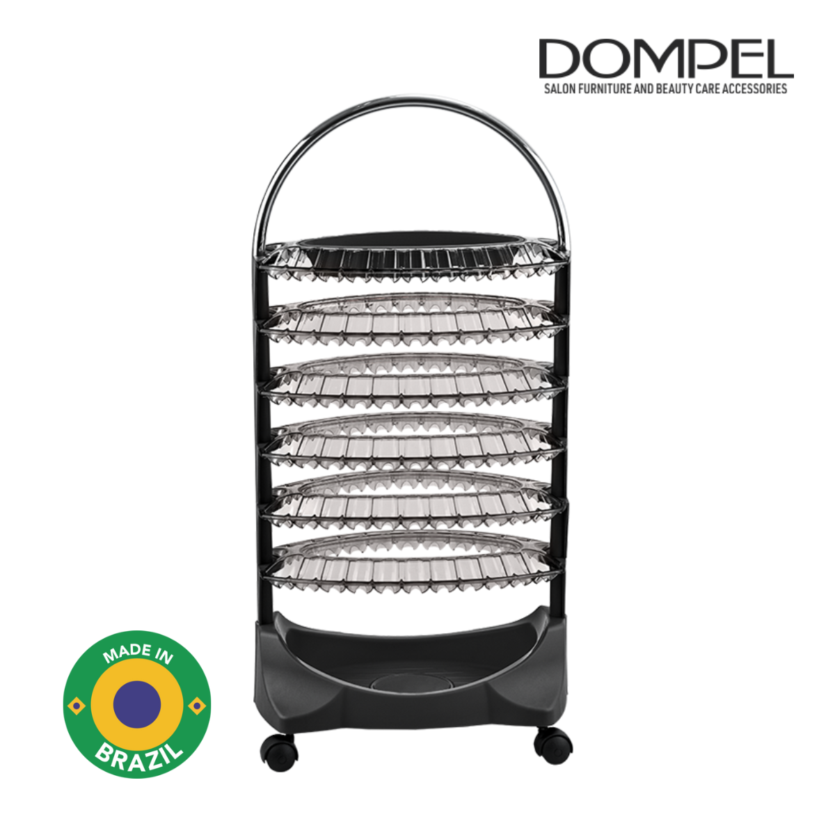 Dompel Manicure Trolley Smaltbell Classic 6 Trays Model 3401C-NAILS ACCESSORIES-DOMPEL