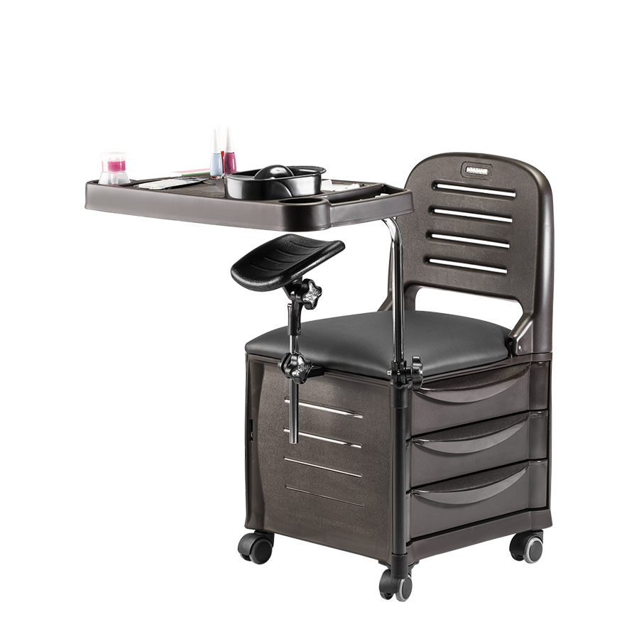 Dompel Veneza Manicure Stool - Model 755 PM - Modern, Comfortable & Functional for Manicure and Pedicure-MANICURE-DOMPEL