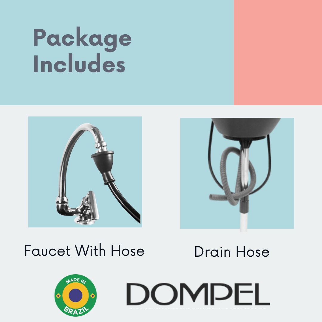 Dompel Portable Wash Unit with Drain Hose and Faucet Model 1890 - Buy professional cosmetics dedicated to hair removal