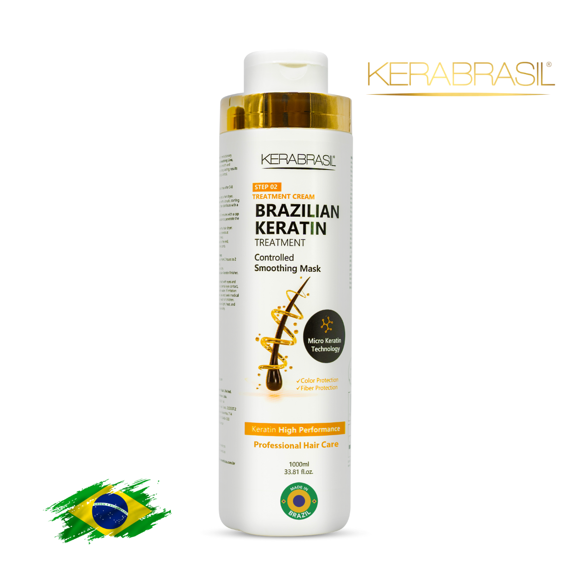 KERABRASIL Keratin Intensive Treatment Cream 1L - Hair Reconstruction Therapy-KERABRASIL