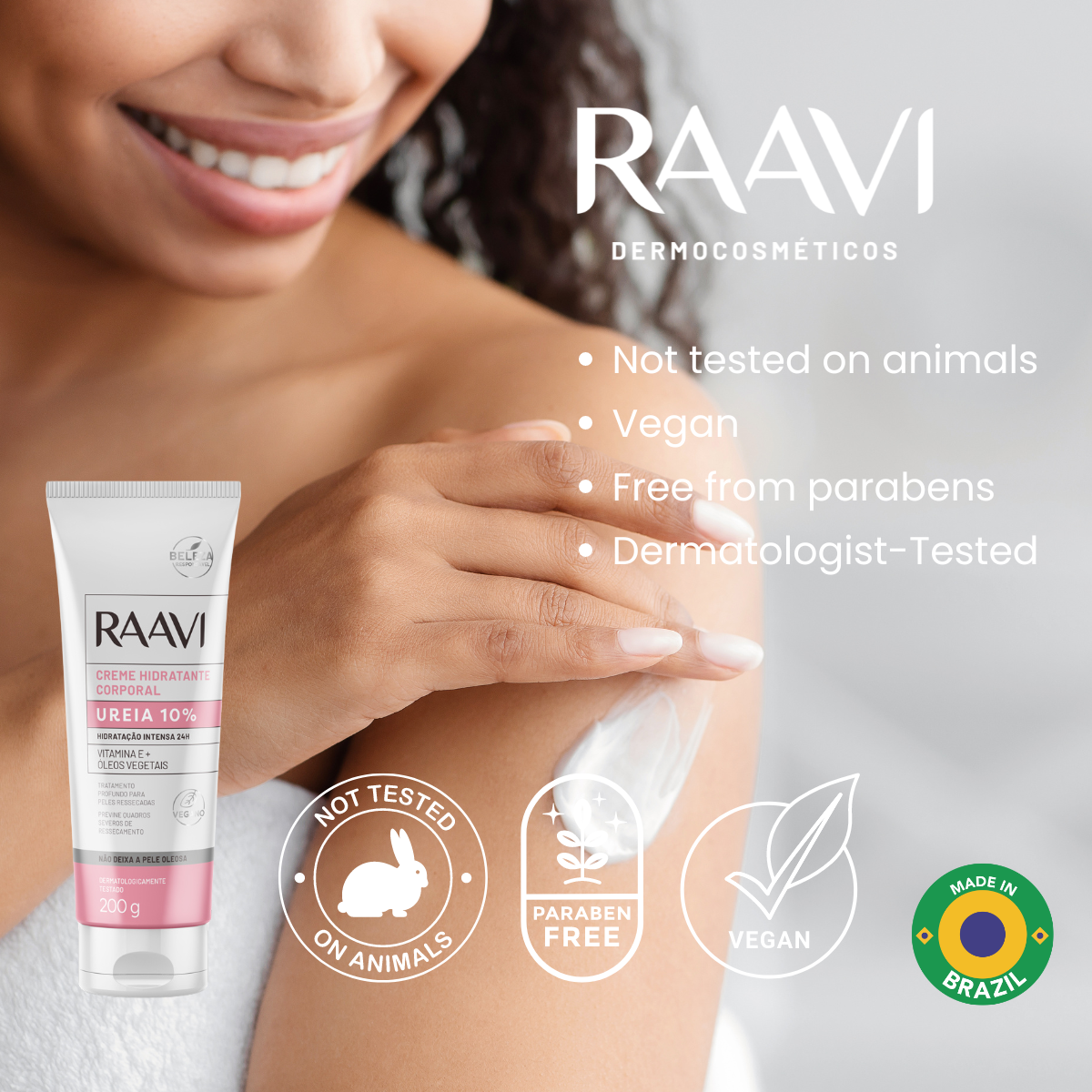 RAAVI Urea Moisturizing Cream 10% - 200g-raavicosmetics