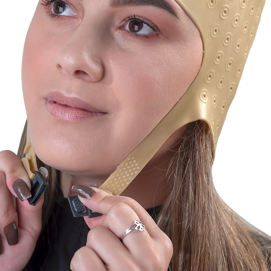 Dompel - Silicone Highlight Hair Cap Color Gold Type Romana Model 391-SA - Gold - depilcompany