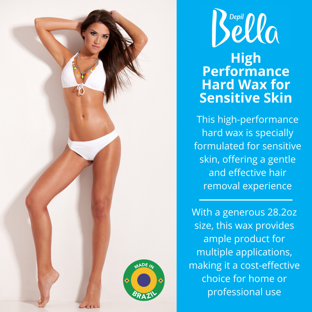 Depil Bella High Performance Hard Wax with Honey and Propolis, 28.2 Oz (3 Units Offer)