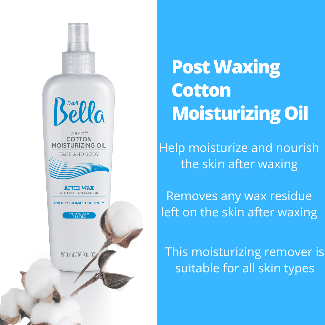 Depil Bella Cotton Seed Oil Post Waxing Moisturizing Remover (500ml) - Buy professional cosmetics dedicated to hair removal