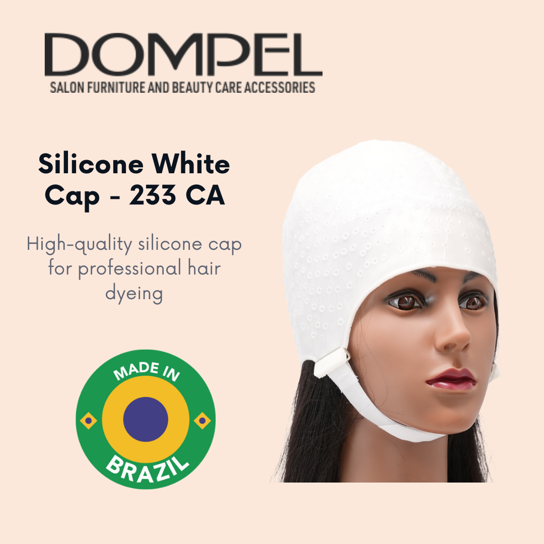 Dompel Silicone Highlight Hair Cap with Needle | Model 233 CA (2 PCS) - Buy professional cosmetics dedicated to hair removal