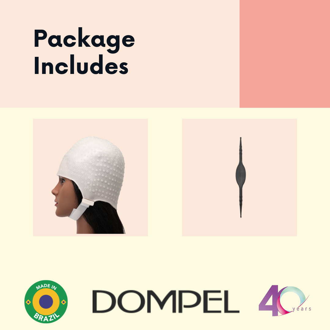 Dompel Silicone Highlight Hair Cap with Needle | Model 233-CA - Buy professional cosmetics dedicated to hair removal