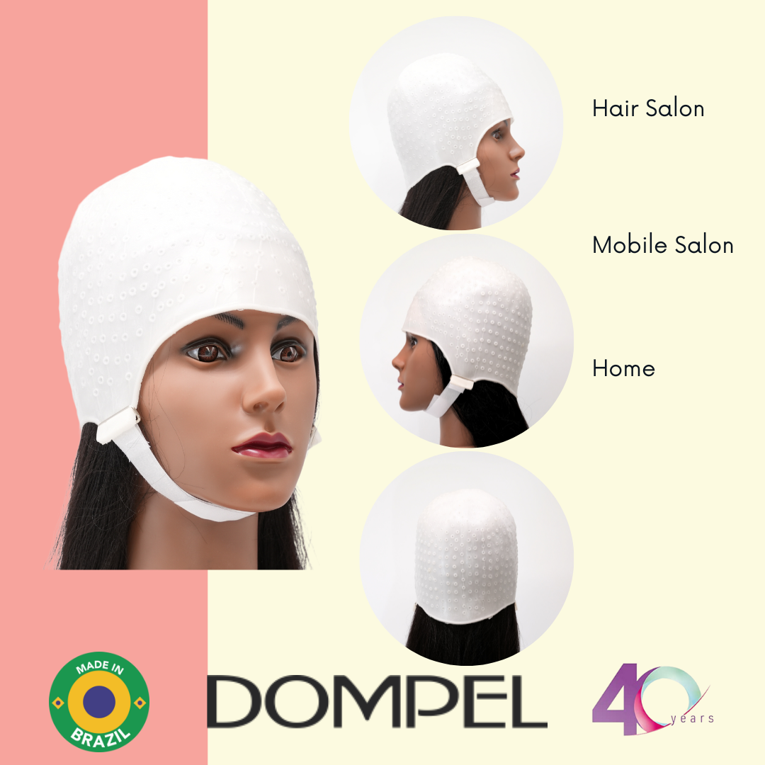 Dompel Silicone Highlight Hair Cap with Needle | Model 233 CA (2 PCS)