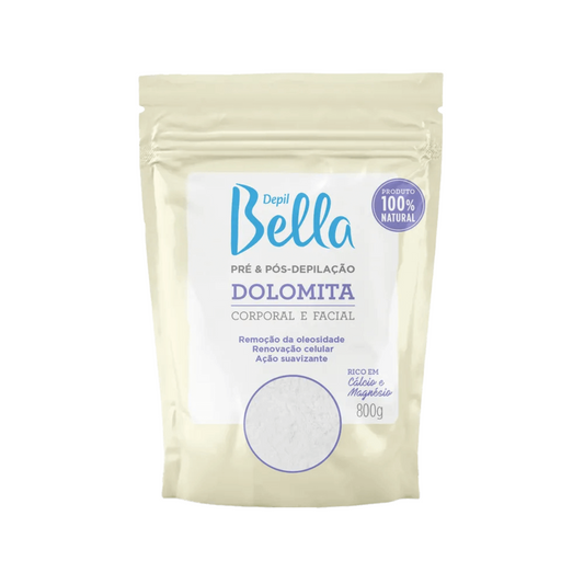 Depil Bella Dolomite Powder for Pre and Post Waxing, Body and Facial  - 800G - depilcompany