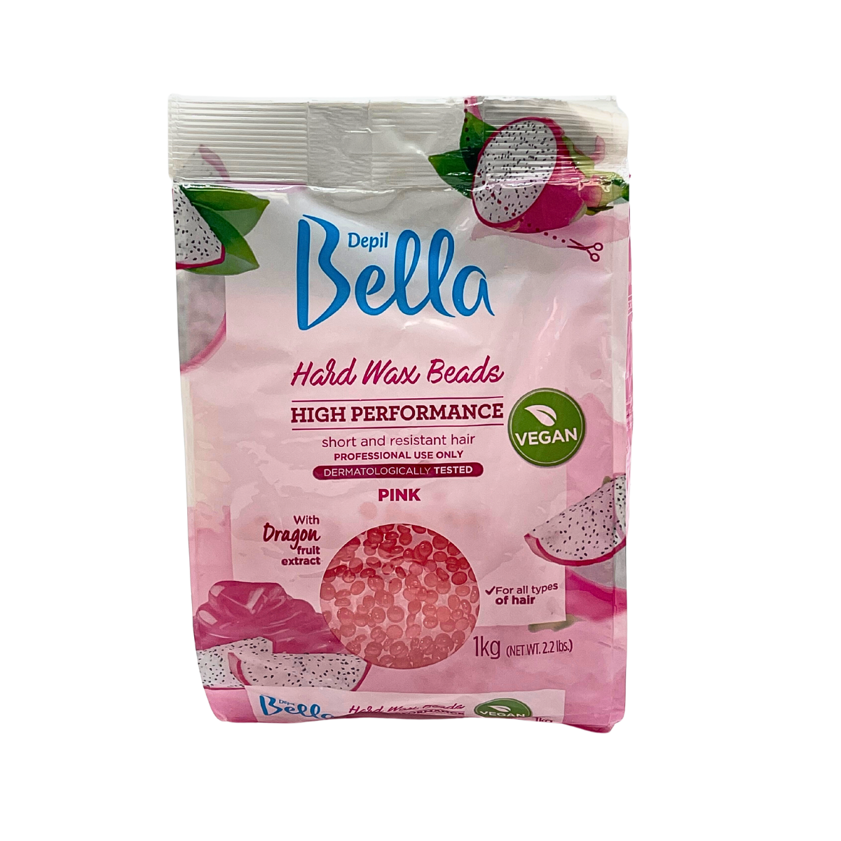 Depil Bella Perlas de Cera Dura Confeti Pitaya Rosa - Depilación de Alto Rendimiento | Vegano 2.2 lbs - Compra cosmética profesional dedicada a la depilación