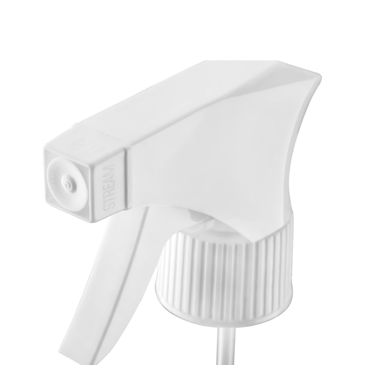 Dompel Trigger Sprayers valves, color white, thread 28/410, made with stainless steel springs and glass balls, with spray and stream Model 101D - depilcompany