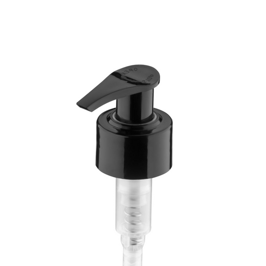 Dompel Pump valves, color black, thread 28/410, made with stainless steel springs and glass balls, Model 303-A1. (Pump heads only, bottles not included) - depilcompany