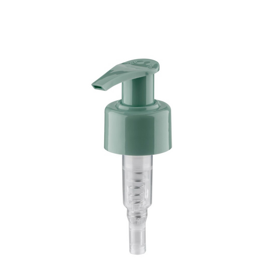 Dompel Pump valves, color green, thread 28/410, made with stainless steel springs and glass balls, Model 303-A1. (Pump heads only, bottles not included) - depilcompany