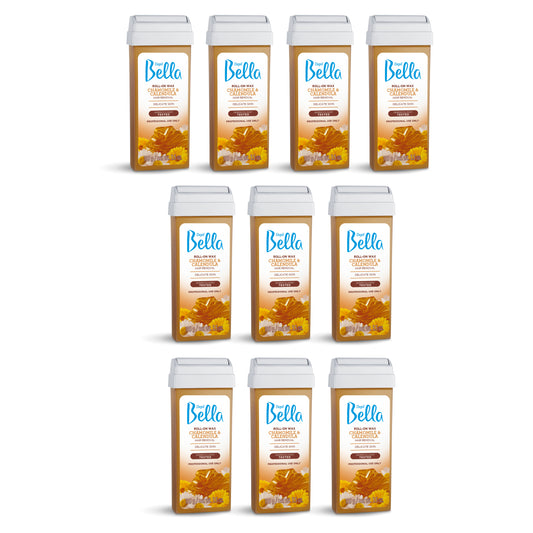 Depil Bella Roll on Chamomile and Calendula Wax Cartridges 3.52Oz  (10 Units Offer) - Depilcompany