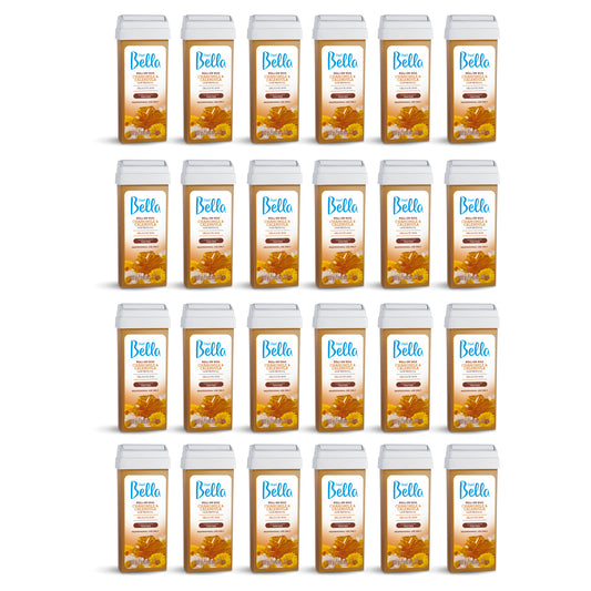 Depil Bella Roll on Cartuchos de Cera Manzanilla y Caléndula 3.52Oz (oferta 24 Uds) - Depilcompany