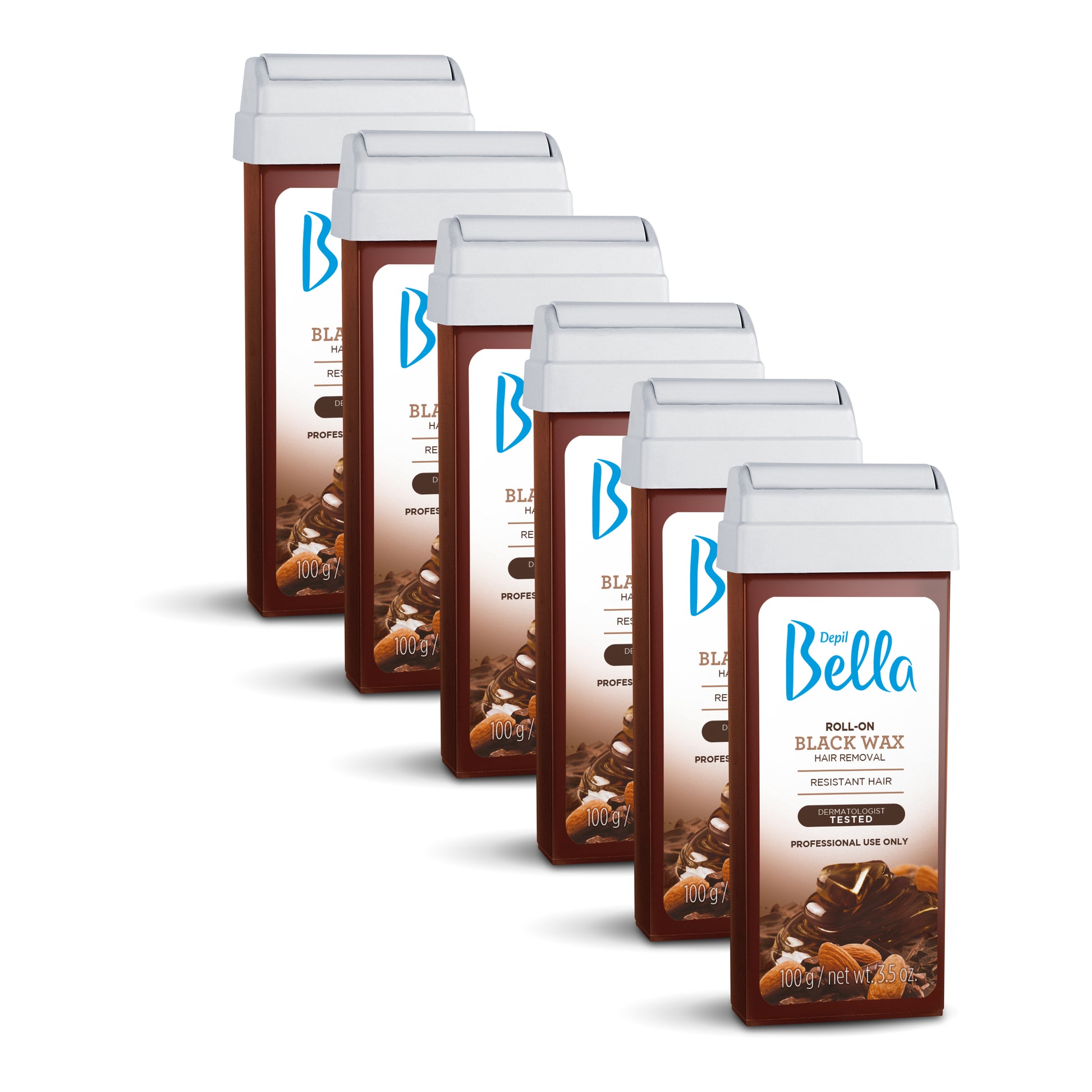 Depil Bella Roll on Black Wax Cartridges 3.52Oz (6 Units Offer) - Depilcompany