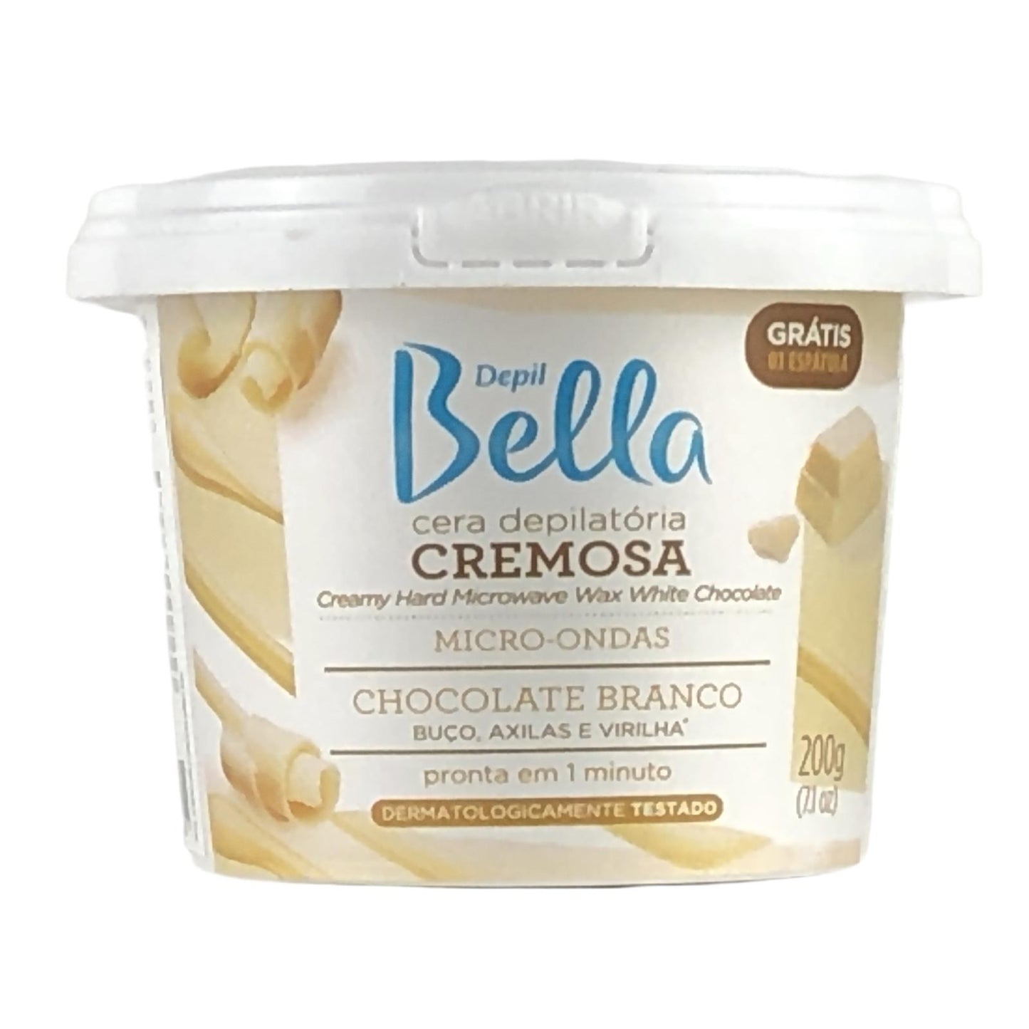 Depil Bella Creamy Hard Microwave Wax White Chocolate 200 gr - Depilcompany
