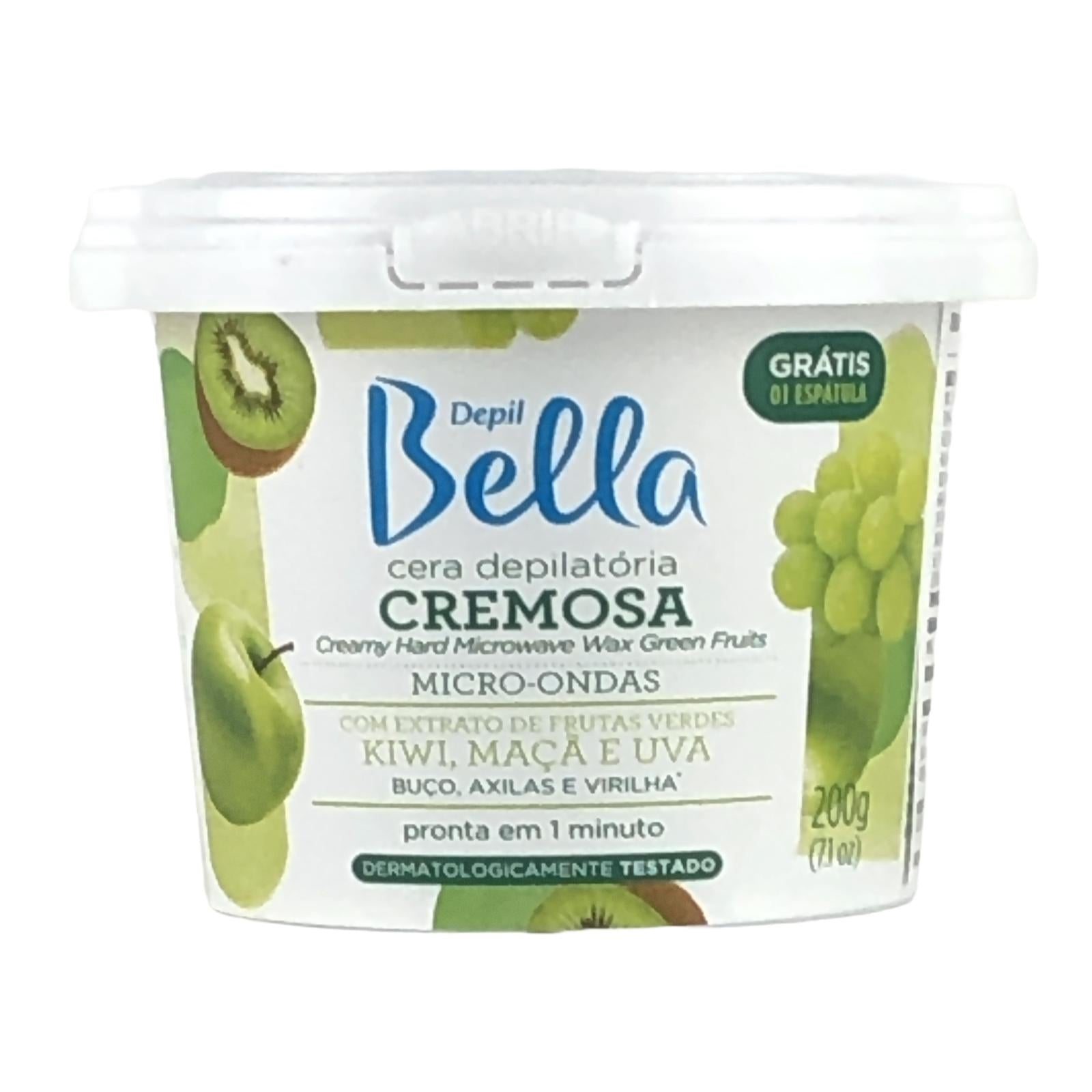 Depil Bella Microwave Creamy Green Fruits Wax 200 gr - Depilcompany
