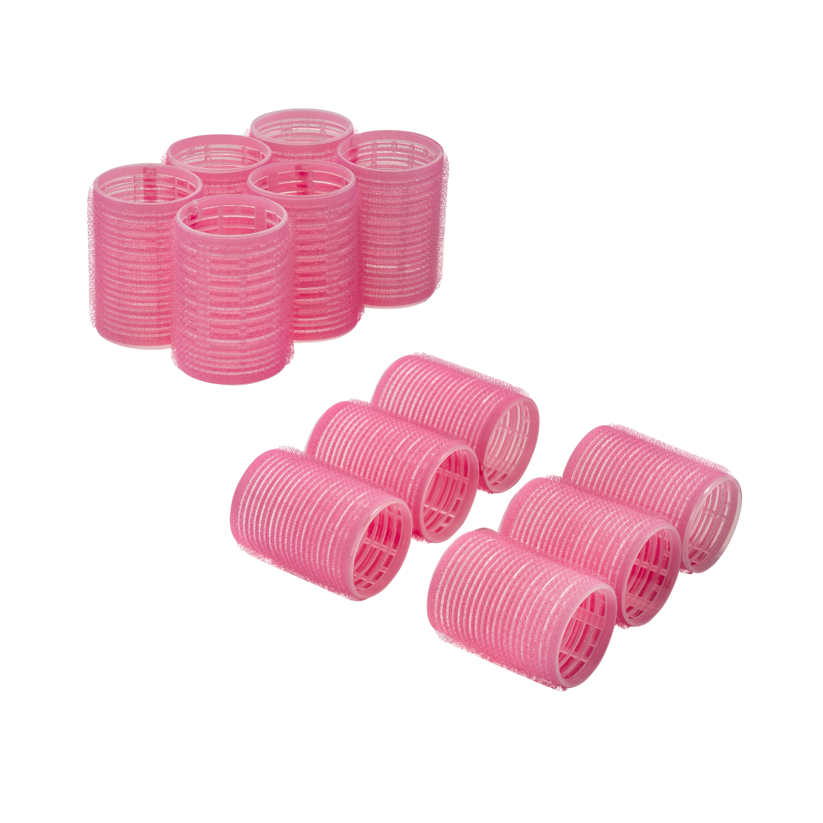 Dompel Hair Rollers 24 Pack - Rodillos de autoagarre para el cabello - Set de rizadores de cabello de salón para cabello largo, mediano y corto - Big Hair Rollers para peinar y volumen adicional 2 tamaños (12 grandes - 12 jumbo) - Depilcompany