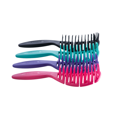 Hair Brush Maya, cepillo antiestático, 4 Uds (verde, rosa, morado, negro) - Depilcompany