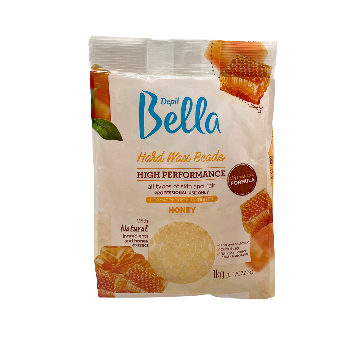 Depil Bella Perlas de Cera Dura Miel - Depilación Profesional, 2.2 lbs (Oferta 10 Unidades) - Comprar cosmética profesional dedicada a la depilación