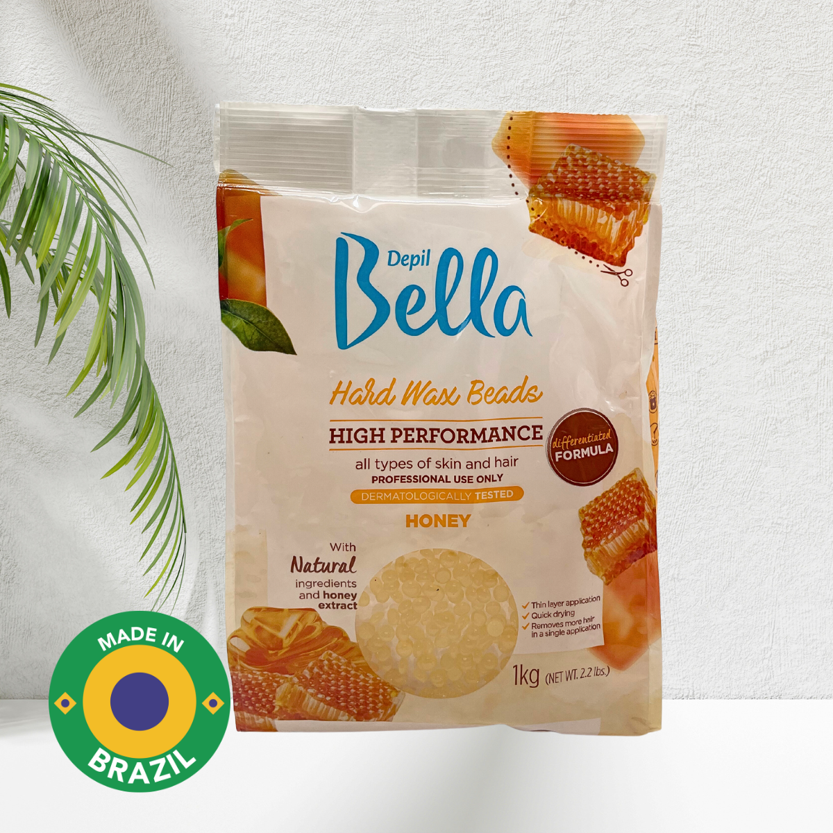 Depil Bella Perlas de Cera Dura Miel - Depilación Profesional, 2.2 lbs (Oferta 10 Unidades) - Comprar cosmética profesional dedicada a la depilación